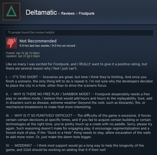 Illustration for article titled Frostpunk, As Told By Steam Reviews